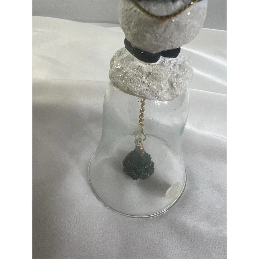 1996 Snowman Ornament Christmas Avon Gift Tree‎ Collection Holiday Glass Bell